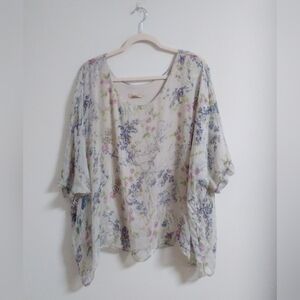 Giusy Floral Sheer Blouse